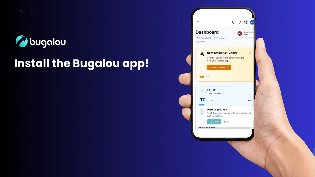 Die Bugalou-App auf jedem Gerät installieren